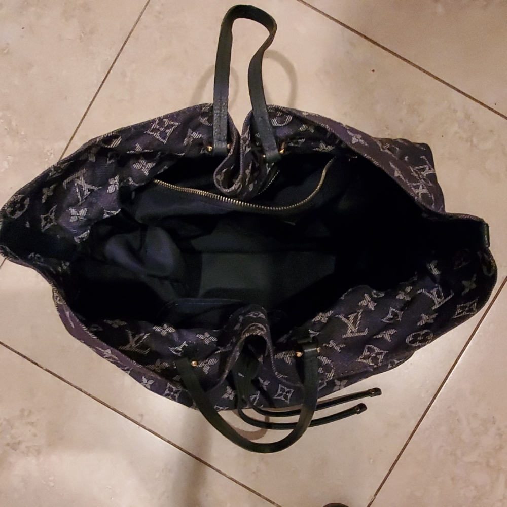 LV limited edition denim hobo bag